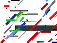 Malevich-style Snap! drawing of overlapping rectangles