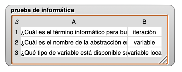 visualizador del cuestionario de ciencias de la computación con la primera columna expandida visualizador del cuestionario de ciencias de la computación con la primera columna expandida