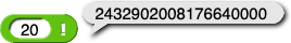 (20)! reporting 2432902008176640000