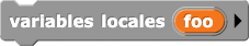 variables de programa (foo)