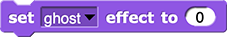 set (ghost) effect to (0)
