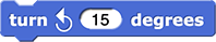 turn ↺ (15) degrees