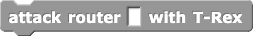 attack router () with T-Rex