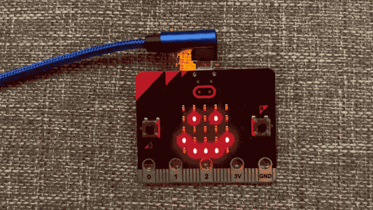 animation of two expressions on micro:bit