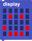 display block with smile