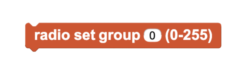 radio block to set group number
