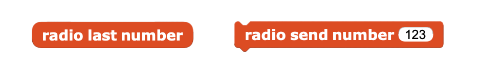 radio blocks for using integers
