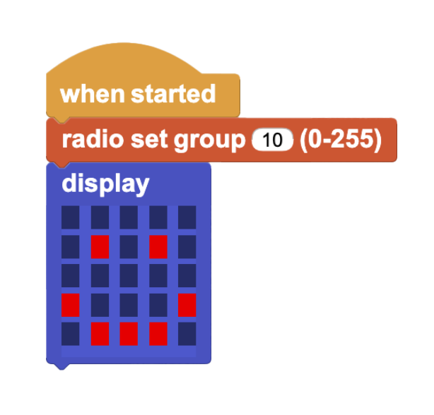 when started, set the radio group number
